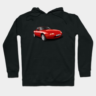 1990 Mazda MX5 in red Hoodie